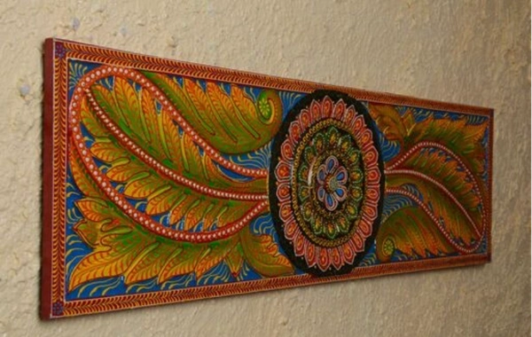 BK Exports Wooden  Hand Painted Wall Decor & Hanging For Home - Wooden, Pack of1
